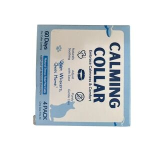 Calming Collar for Cats 4 Pack Stress Relief Quiet‎ Whiskers One Size
